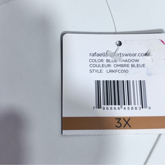 NWT Keyhole Long Sleeve Ella Blue Cutout Long Sleeve Top size 3X - Picture 3 of 4